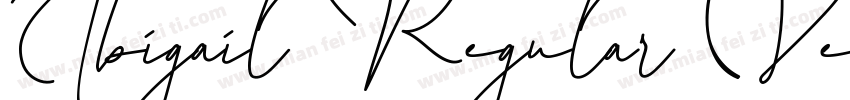 Abigail Regular Version 2000字体转换